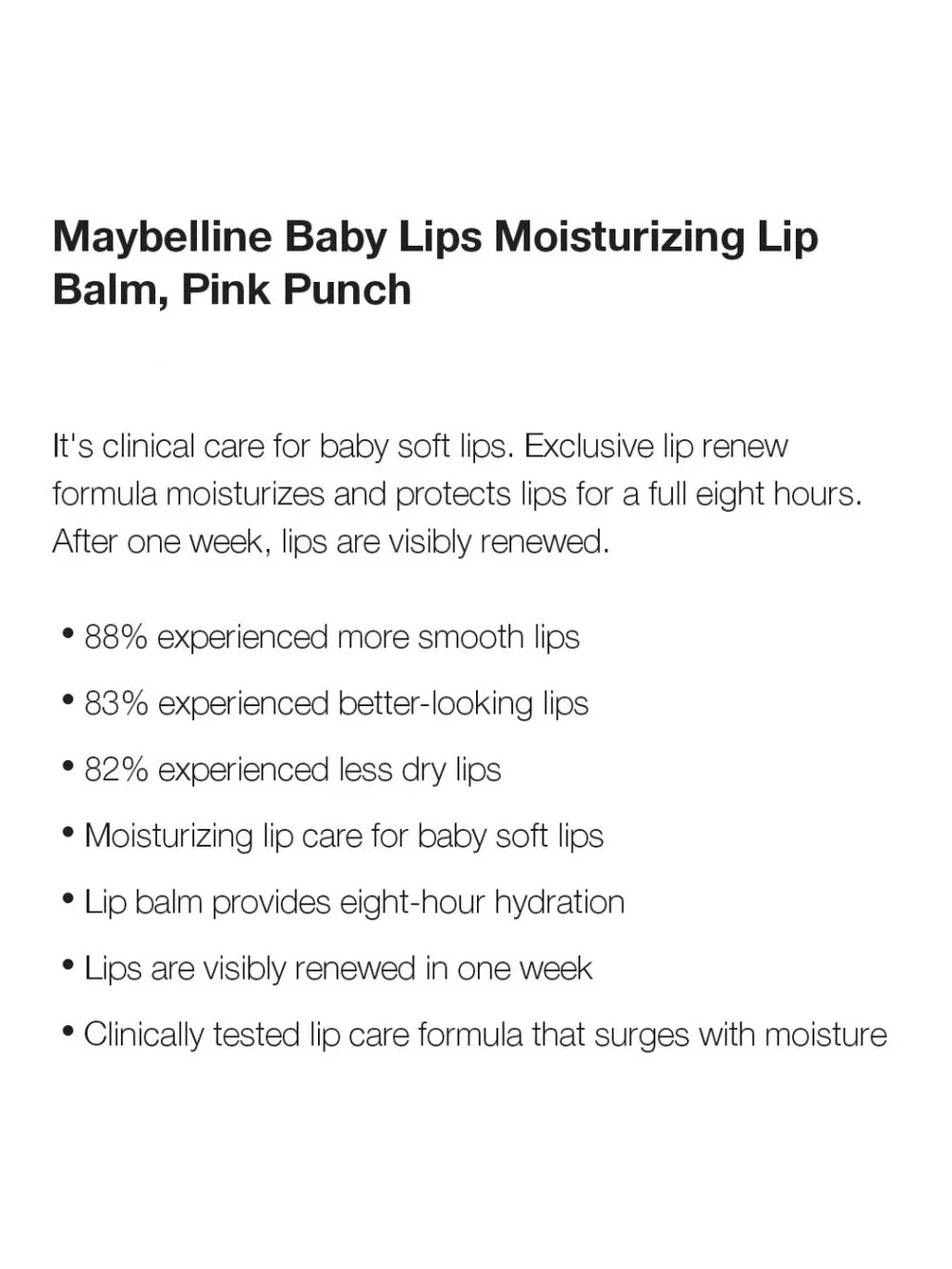 ⭐4/$15 Maybelline Baby Lips Lip Balm Pink Punch